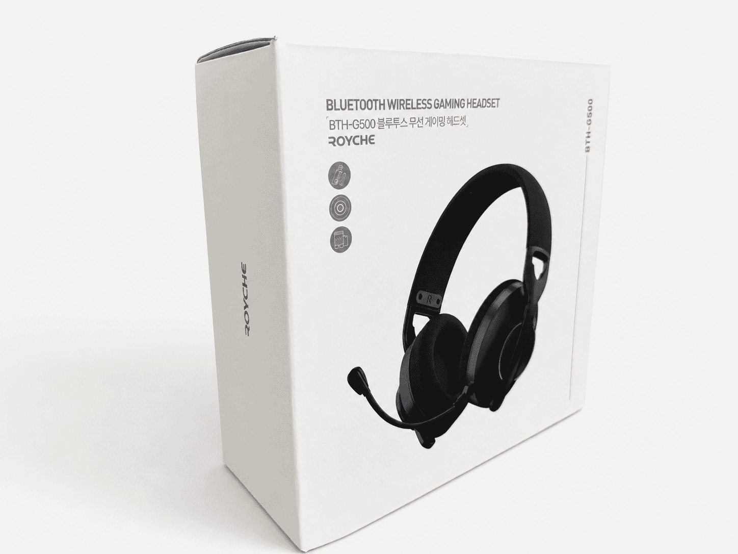 BTH 500 Korea OEM gaming headset case study retail box front view
