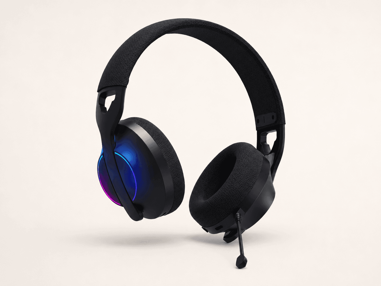 BTH 500 Korea OEM gaming headset case study RGB product detail view