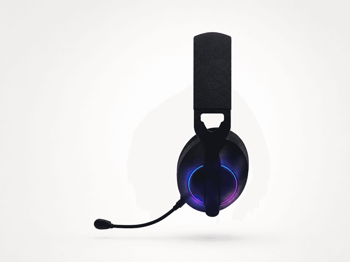 BTH 500 Korea OEM gaming headset case study side microphone view