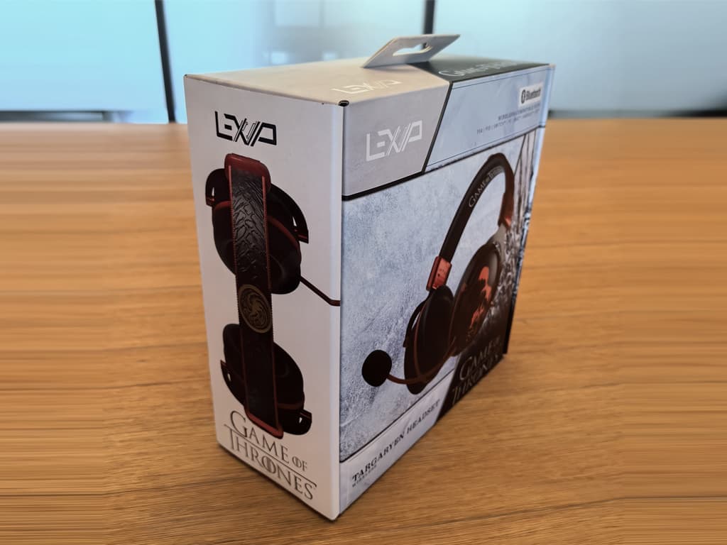 GOT France OEM gaming headset case study retail box side view