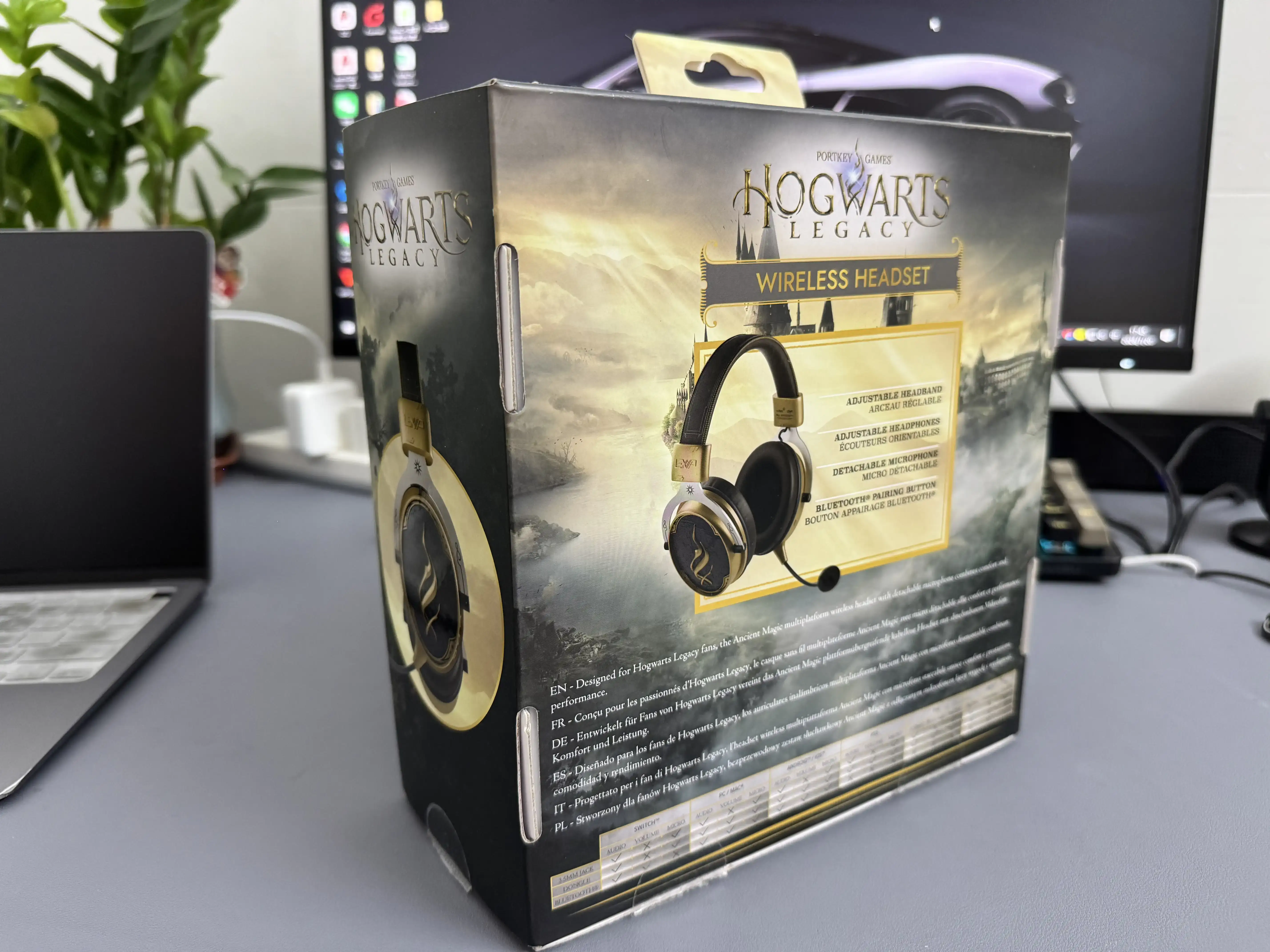 HOG France OEM gaming headset case study retail box back view