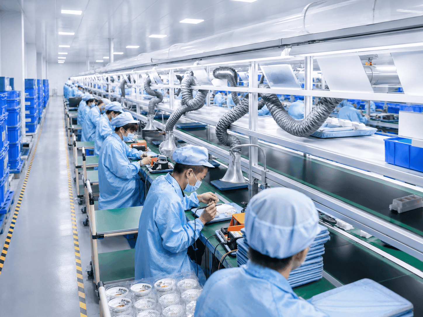 Assembly Line at MACH gaming audio factory
