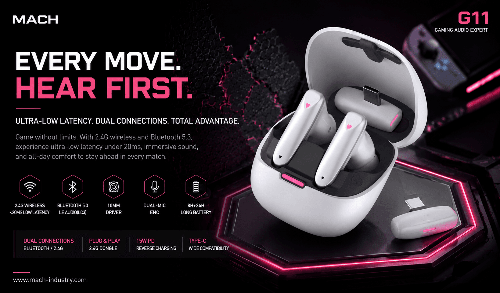 G11 RGB Gaming Earbuds