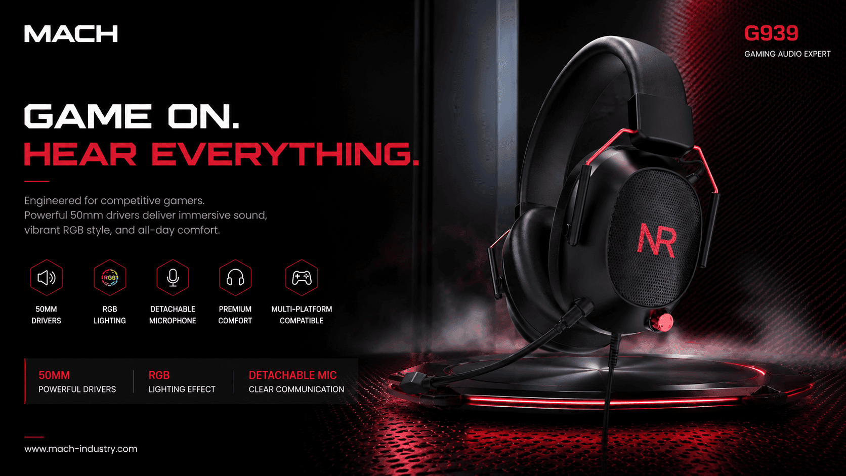 G939 Wired RGB Gaming Headset