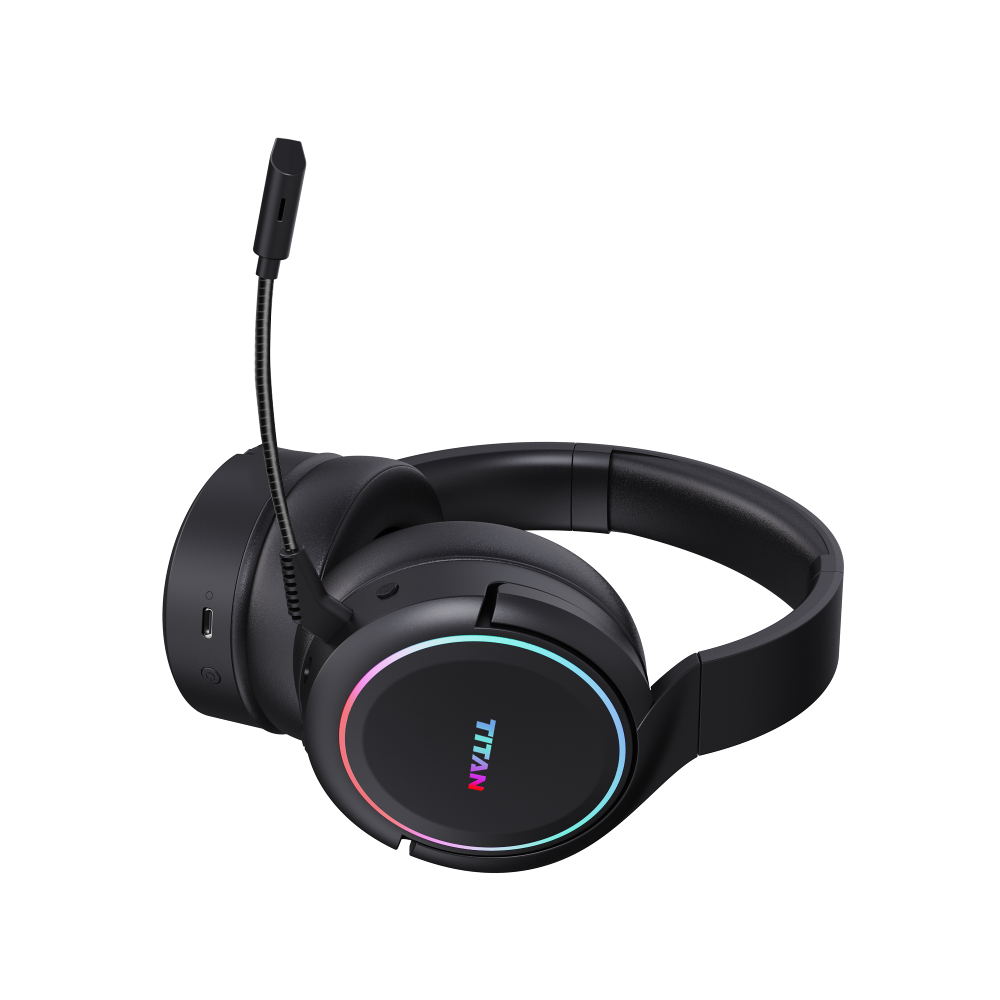 WH6-BT detachable boom microphone and headset charging interface detail