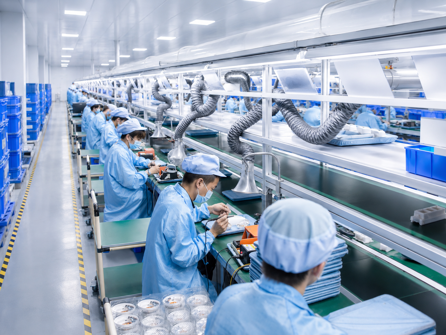 QC inspection for X2 private-label tri-mode wireless gaming headset production planning
