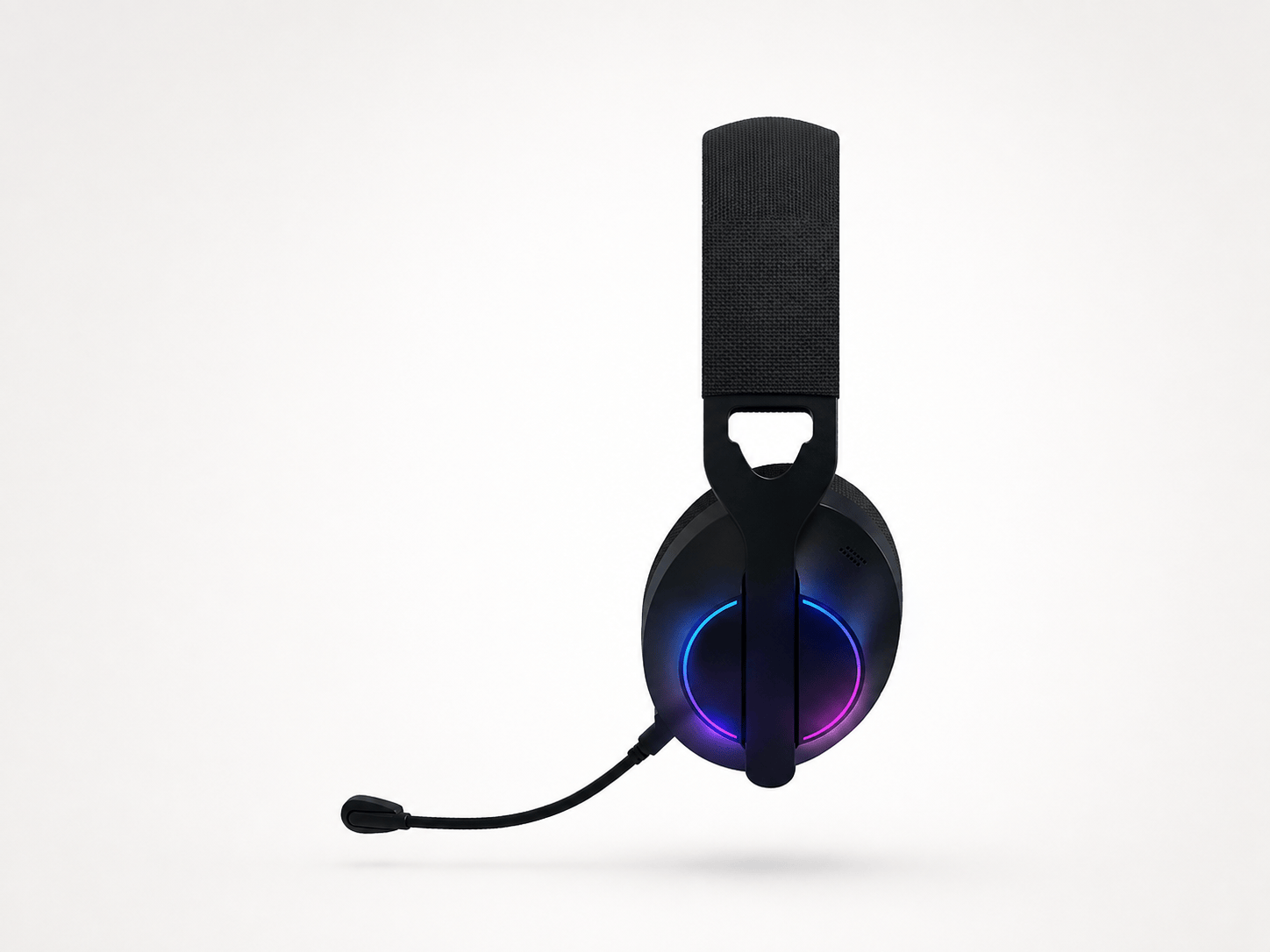 BTH 500 Korea OEM gaming headset side view with omnidirectional microphone
