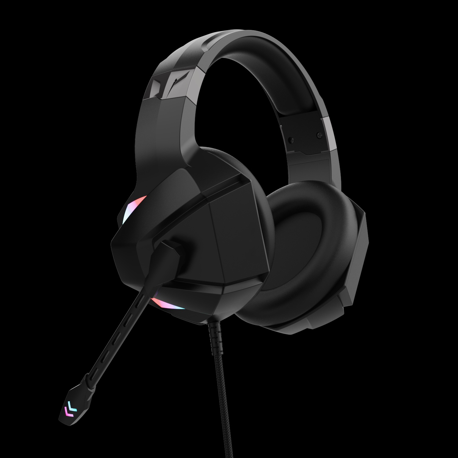 G9000mix wired gaming headset 45 degree view for ODM configuration review