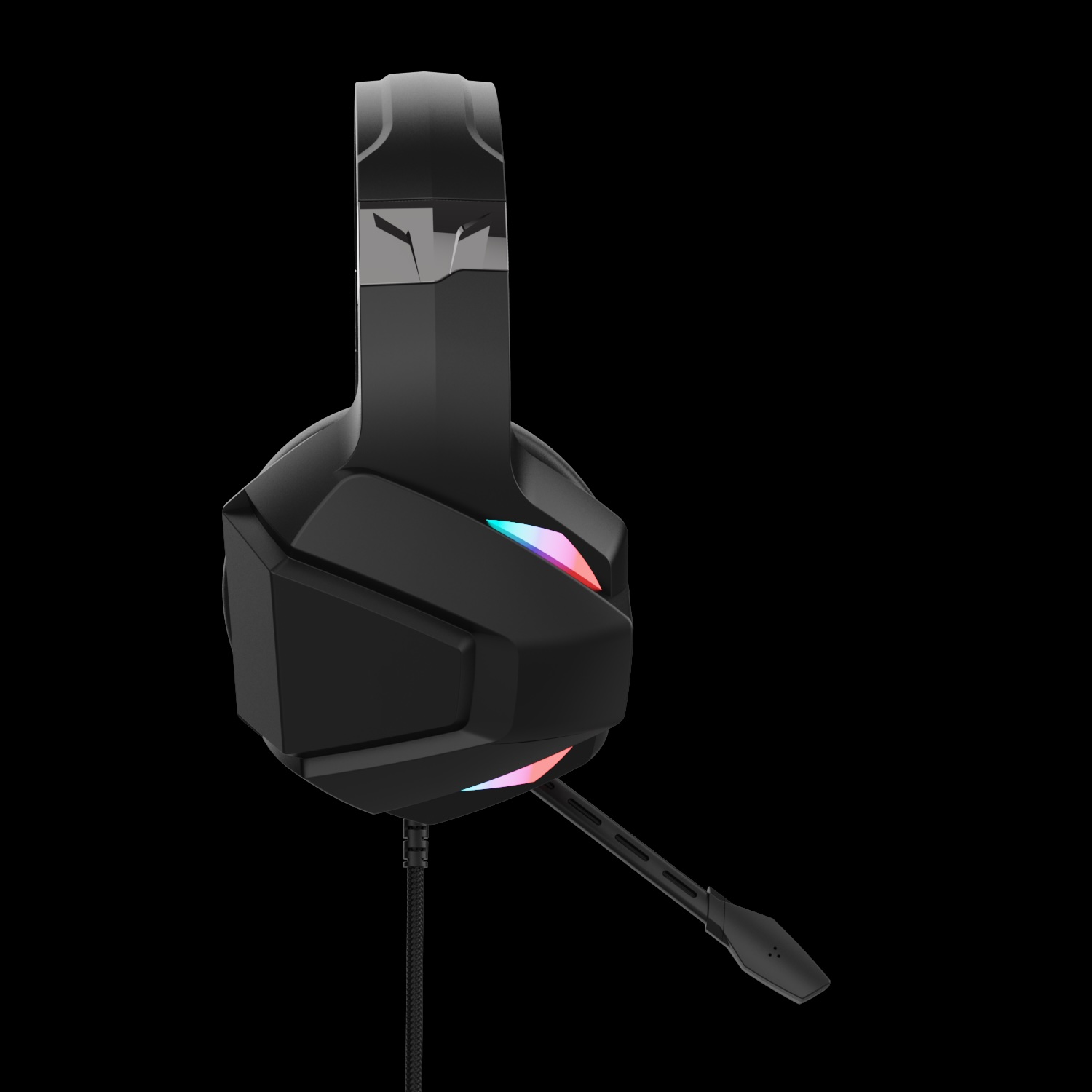 G9000mix Finland ODM RGB wired gaming headset front view for private label branding review