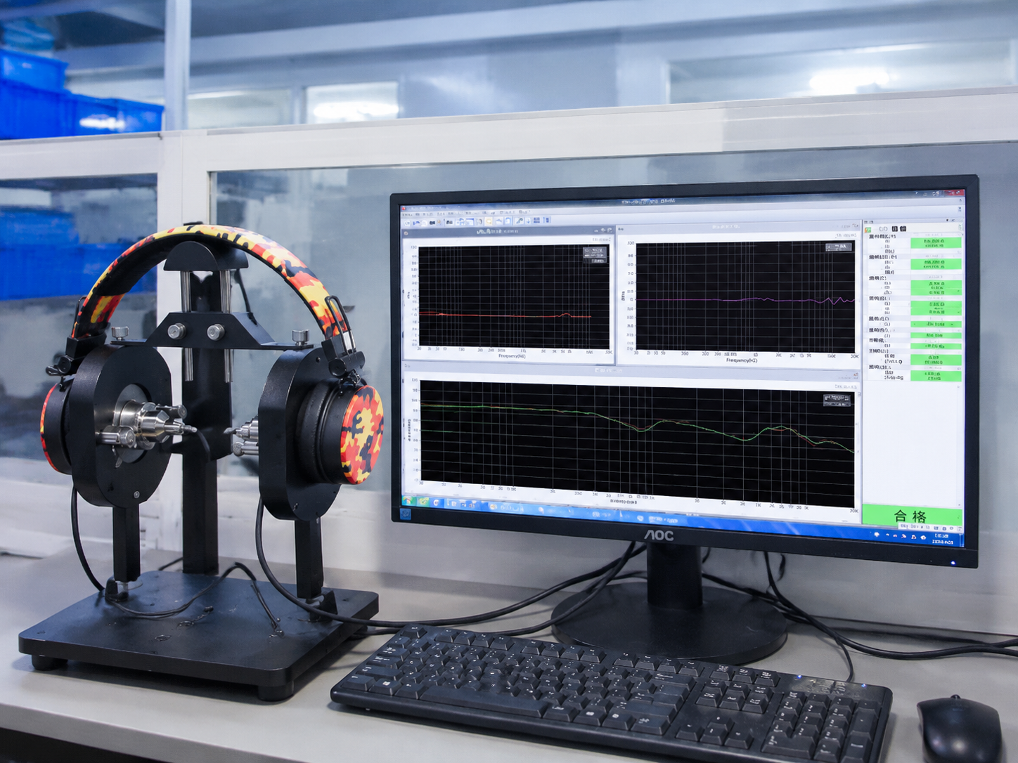 G950 53mm wireless gaming headset acoustic evaluation support